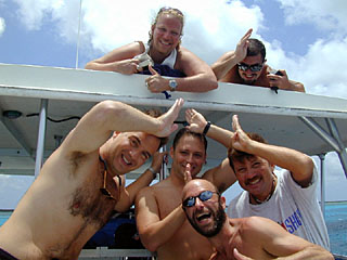 Da Gang on the Dive Boat